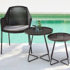 Cane-line On-the-move bord, stort, brungrå