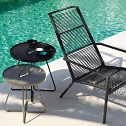 Cane-line On-the-move bord, stort, svart