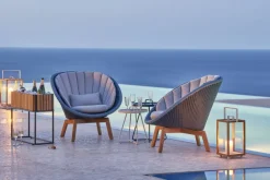 Cane-line Peacock dynset för fåtölj, ljusgrått