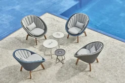 Cane-line Peacock dynset för fåtölj, ljusgrått