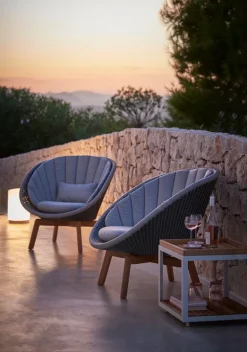 Cane-line Peacock lounge stolsdynset, mörkgrön