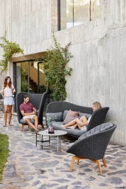 Cane-line Peacock lounge stolsdynset, grå