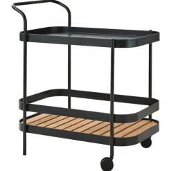 Cane-line Roll vagn, teak - lavagrå