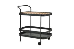 Cane-line Roll vagn, teak - lavagrå