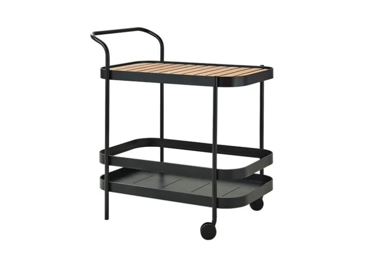 Cane-line Roll vagn, teak - lavagrå