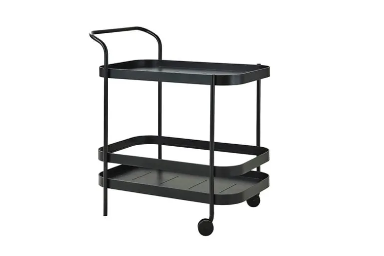 Cane-line Roll vagn, teak - lavagrå