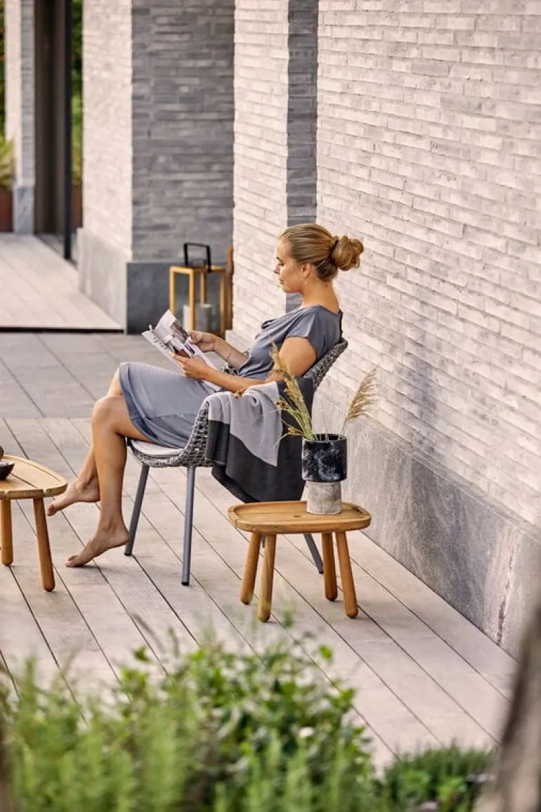 Cane-line Royal soffbord, kvadratiskt, teak