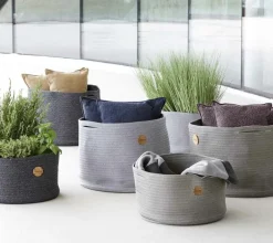 Cane-line Soft Rope korg, stor, mörkgrå