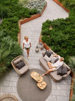 Cane-line String fåtölj, natur - brungrå