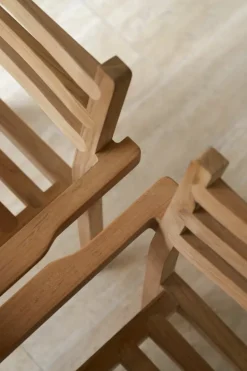 Carl Hansen & Søn AH502 Outdoor matstol med armstöd, teak