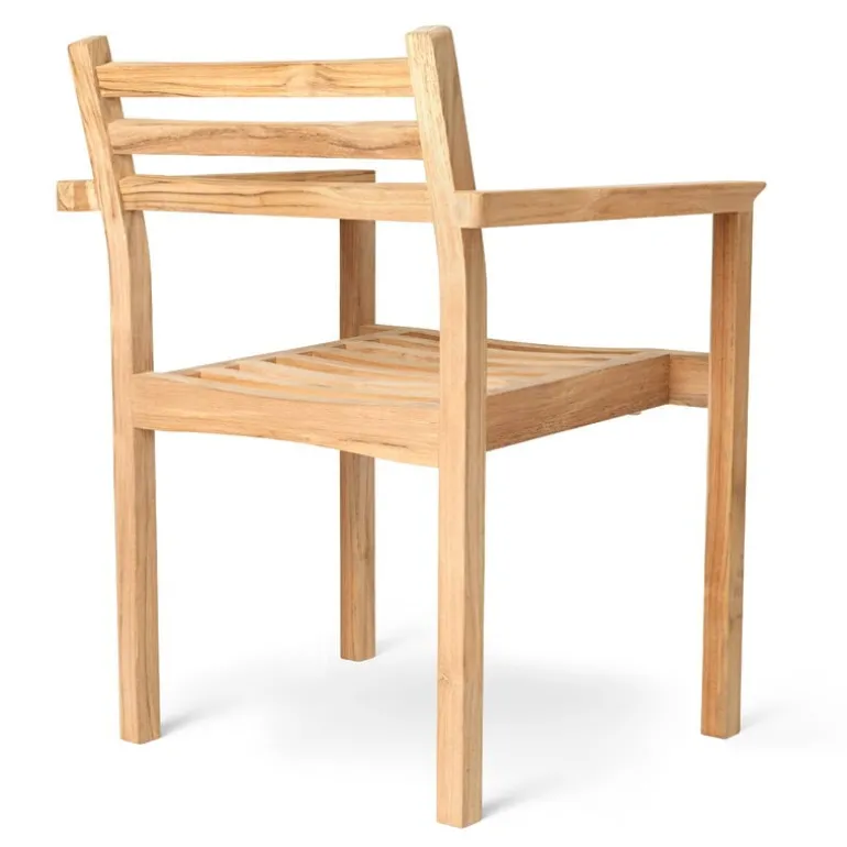 Carl Hansen & Søn AH502 Outdoor matstol med armstöd, teak