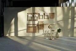 Carl Hansen & Søn BM5768 fotpall för däckstol, teak - off-white