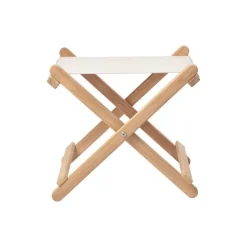 Carl Hansen & Søn BM5768 fotpall för däckstol, teak - off-white