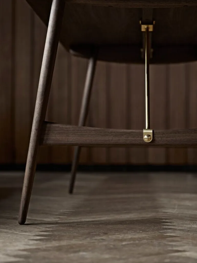 Carl Hansen & Søn BM1160 Hunting matbord, oljad valnöt - mässing