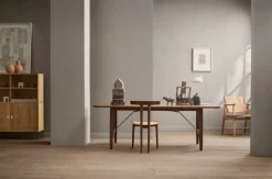 Carl Hansen & Søn BM1160 Hunting matbord, oljad valnöt - mässing