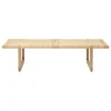 Carl Hansen & Søn BM0488L Table Bench sidobord, lång, oljad ek - rotting