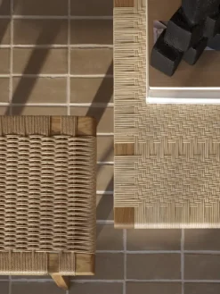 Carl Hansen & Søn BM0489S bordsbänk, kort, oljad ek - papperssnöre