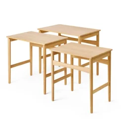 Carl Hansen & Søn CH004 Nesting Tables, oljad ek