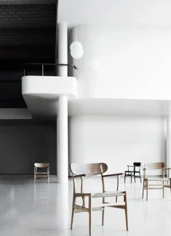 Carl Hansen & Søn CH26 stol, oljad ek och valnöt - natursnöre