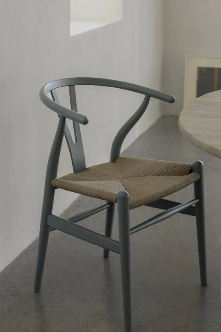 Carl Hansen & Søn CH24 Wishbone-stol, mjuk tenn - naturlig snöre