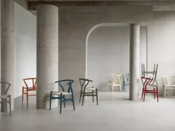 Carl Hansen & Søn CH24 Wishbone-stol, mjuk skiffer - naturlig snöre