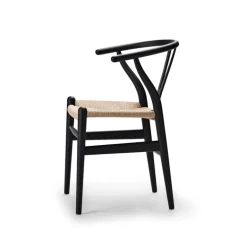 Carl Hansen & Søn CH24 Wishbone stol, svart ek - natursnöre