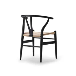 Carl Hansen & Søn CH24 Wishbone stol, svart ek - natursnöre