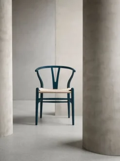 Carl Hansen & Søn CH24 Wishbone-stol, mjuk North Sea - naturlig snöre