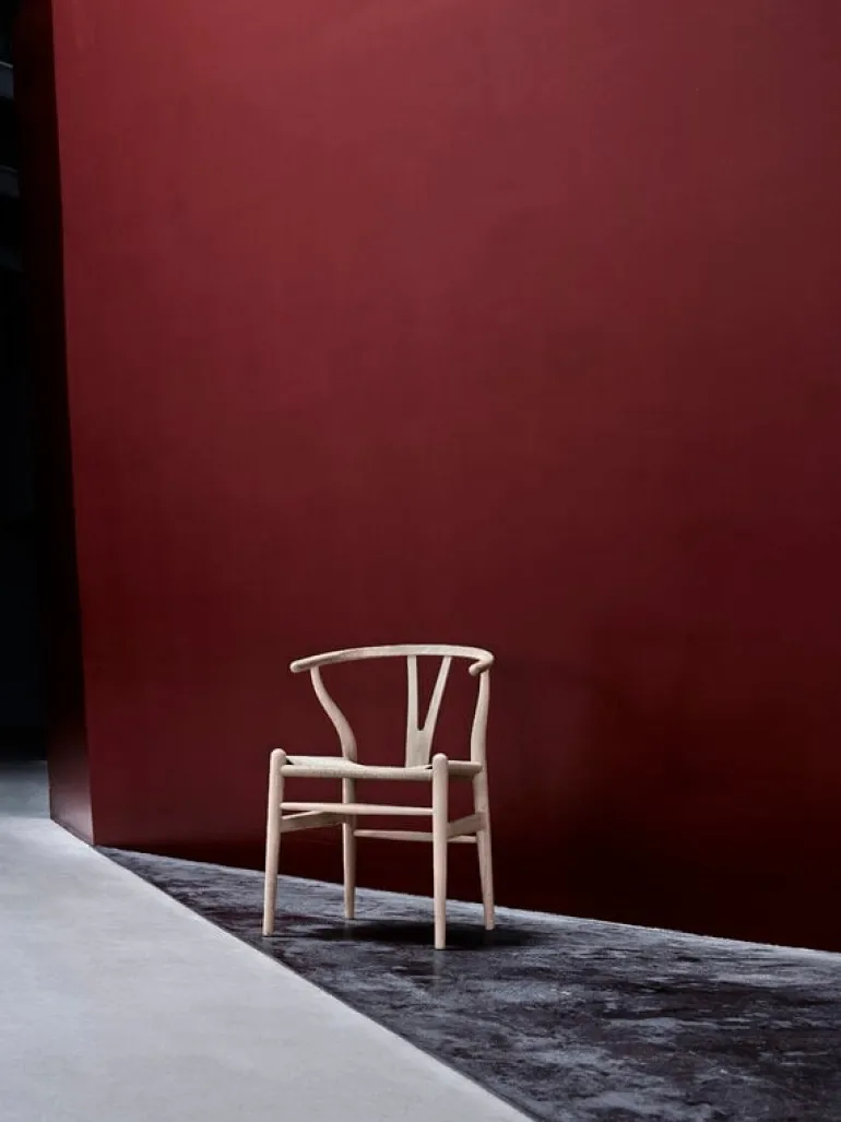 Carl Hansen & Søn CH24 Wishbone-stol, vitoljad ek - naturlig snöre