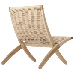 Carl Hansen & Søn MG501 Cuba loungefåtölj, oljad ek - naturlig snöre