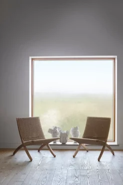 Carl Hansen & Søn MG501 Cuba loungefåtölj, oljad ek - naturlig snöre