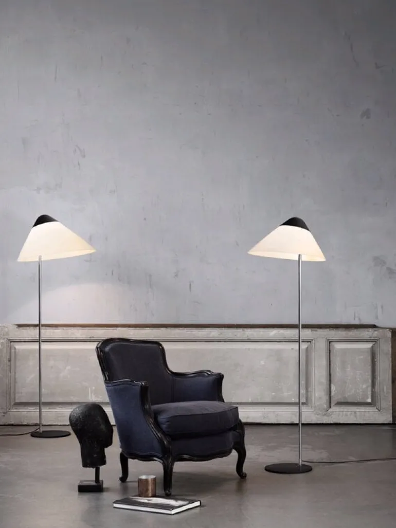 Carl Hansen & Søn Opala Midi golvlampa, vit