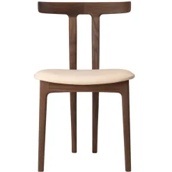 Carl Hansen & Søn OW58 T-stol, oljad valnöt - beige läder Sif 90