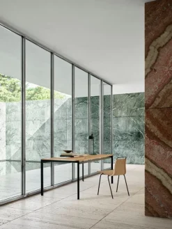 Carl Hansen & Søn PK1 stol, svart stål - naturligt papperssnöre