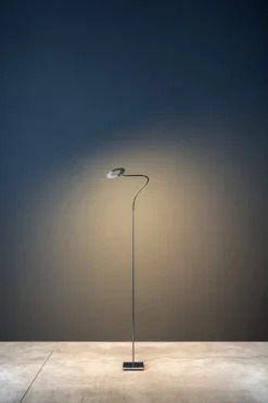 Catellani & Smith Giulietta golvlampa, silver - svart ring