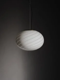 Copenhagen Venice S35 Vetri Murano pendel, vit