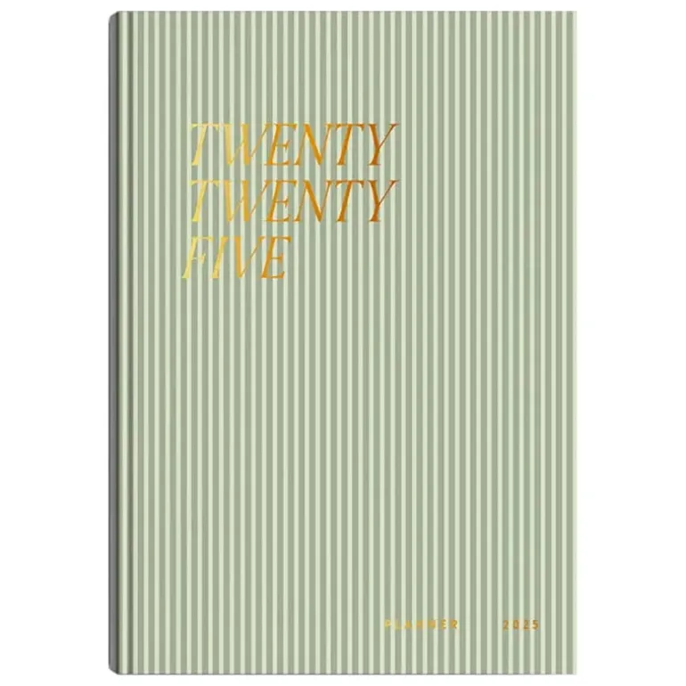 Cozy Publishing Cozy Planner 2025, gröna ränder