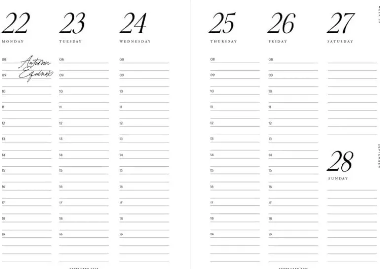 Cozy Publishing Cozy Planner 2025, gröna ränder