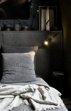 DCWéditions Biny Spot vägglampa med spak och knapp, svart