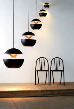 DCWéditions Here Comes The Sun 175 pendellampa, svart - koppar