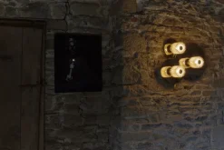 DCWéditions In The Sun 190 vägg-/taklampa, silver - guld