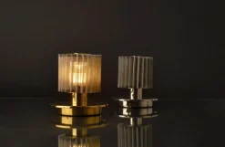 DCWéditions In The Sun bordslampa, guld - silver