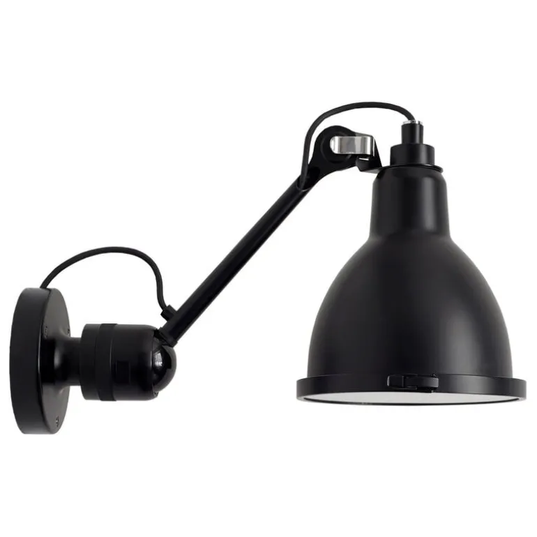 DCWéditions Lampe Gras 304 Classic utelampa, rund skärm, svart