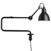 DCWéditions Lampe Gras 303 vägglampa, rund skärm, svart