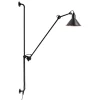 DCWéditions Lampe Gras 214 vägglampa, konisk skärm, svart - koppar på insida