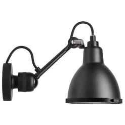 DCWéditions Lampe Gras 304 vägglampa för badrum, rund skärm, svart
