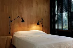 DCWéditions Lampe Gras 210 vägglampa, rund skärm, svart