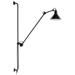 DCWéditions Lampe Gras 214 vägglampa, konisk skärm, svart