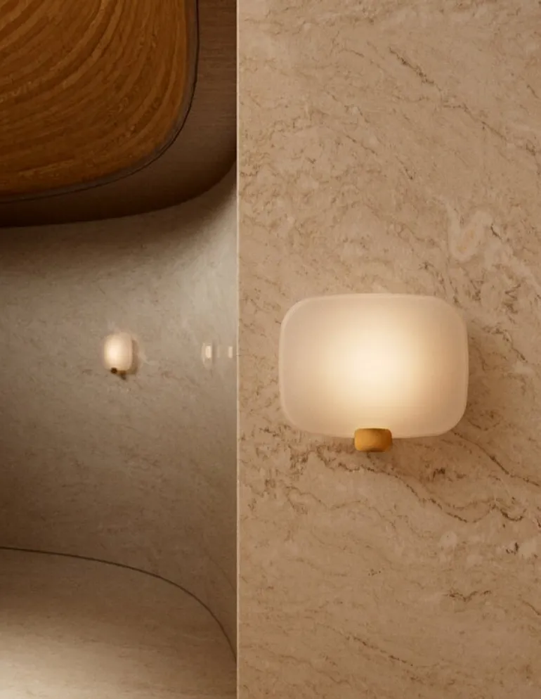 DCWéditions Light Me Tender Horizontal vägglampa, mässing