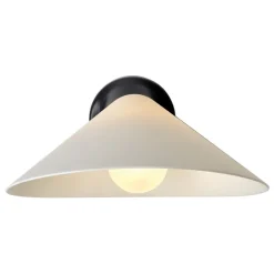 DCWéditions Plume vägglampa med strömbrytare, porslin